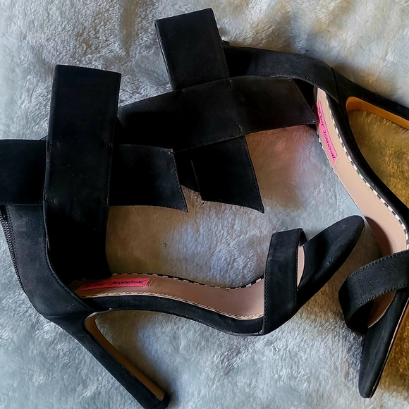 Betsey Johnson Shoes - Betsey Johnson Black Strappy Heels